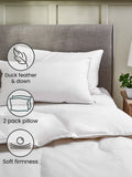 2 Pack Soft Duck Feather And Down Pillows