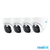 Reolink 12MP 4K PoE dome camera 4-pack, imported from the UK