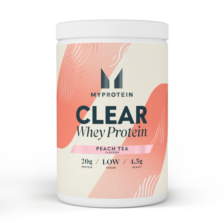 MyProtein clear whey protein peach tea 850g (British brand)