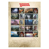 Royal Mail Dungeons & Dragons framed stamp sheet, UK version