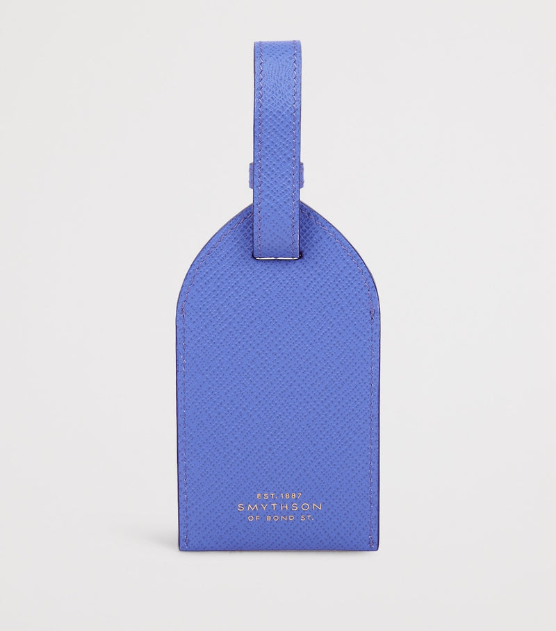 Smythson calfskin Panama luggage tag (British brand)