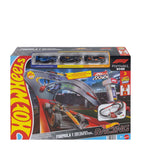 Hot Wheels Formula 1 track set with three die-cast cars, imported from the UK