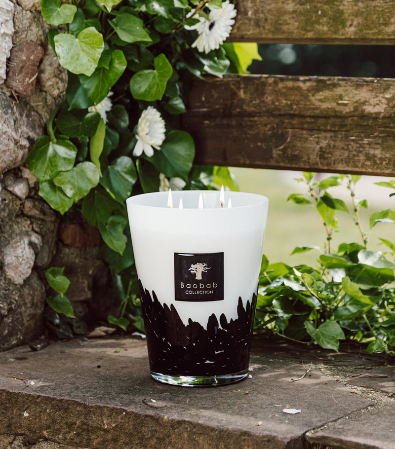 Baobab Collection Feathers candle 24cm - British product