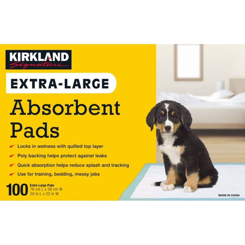 Kirkland Signature extra large absorbent pads 76cm x 58cm 100 pack - British product