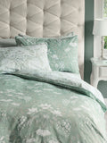 Laura Ashley Sage Green Parterre duvet cover and pillowcase set, UK version