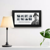 Royal Mail Winston Churchill framed stamp set 20x35 cm - British product