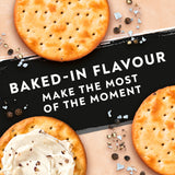 Jacob's Savours salt and black pepper crackers 200g (British brand)
