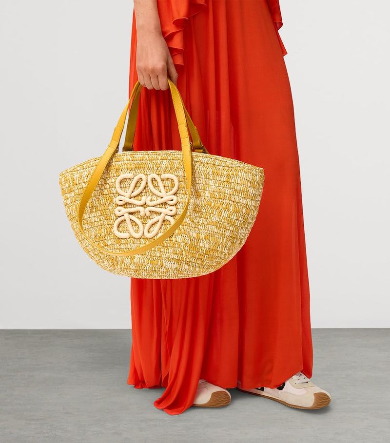 LOEWE raffia basket bag Eclipse Medium, UK version