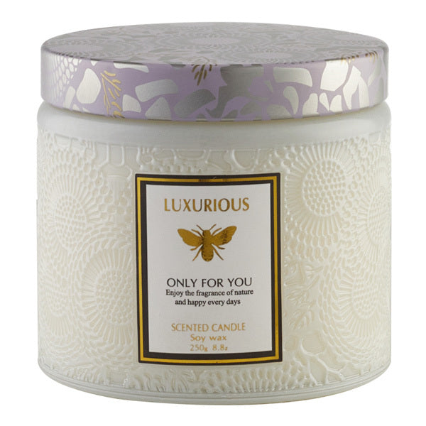 Livingandhome soy wax candle Litsea Cubeba 250g, UK version