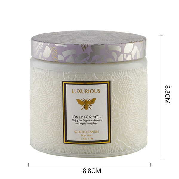 Livingandhome soy wax candle Litsea Cubeba 250g, UK version