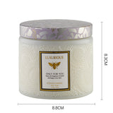 Livingandhome soy wax candle Litsea Cubeba 250g, UK version