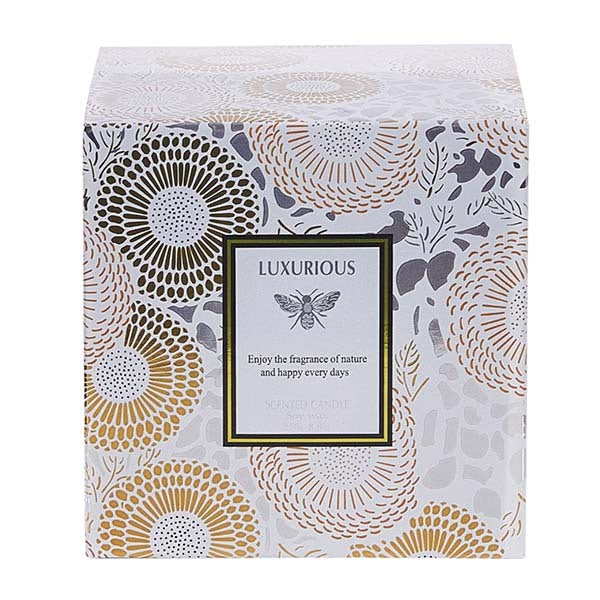 Livingandhome soy wax candle Litsea Cubeba 250g, UK version