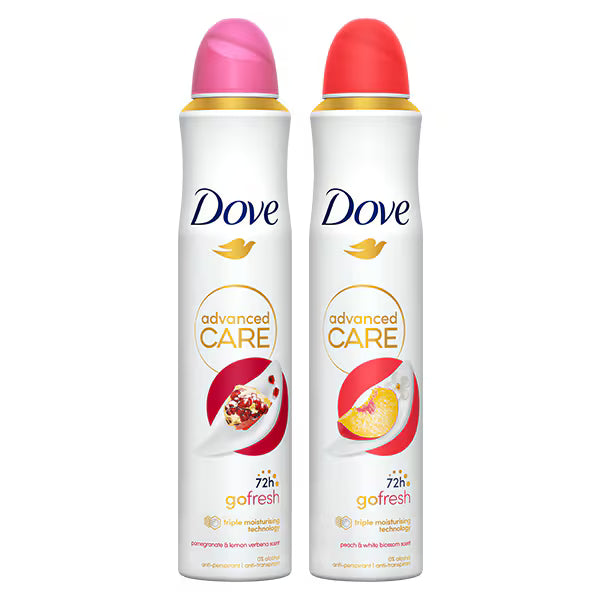 Dove Antiperspirant Bundle Pomegranate Peach White Blossom 400ml - British product