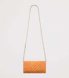 Jimmy Choo Curve quilted leather chain wallet - British product