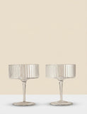 Celine handmade coupe set of 2 cocktail glasses - British product