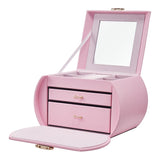 Superdrug Livingandhome Jewellery Box with Handle - Pink PU Leather- Buy online at McGrocer