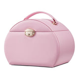 Livingandhome pink jewellery box with handle, UK version