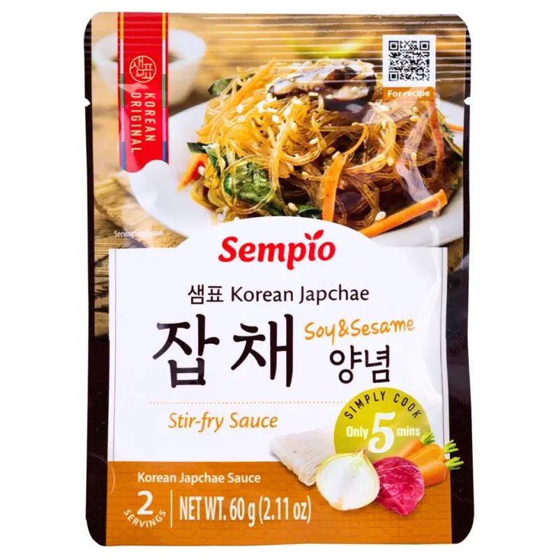 Sempio Korean japchae stir-fry sauce soy and sesame, imported from the UK
