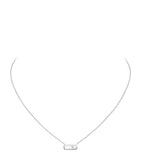 Messika Move Uno white gold diamond necklace, imported from the UK
