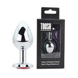 Superdrug Loving Joy Toosh Heart Shaped Butt Plug with Red Stone Medium- Buy online at McGrocer