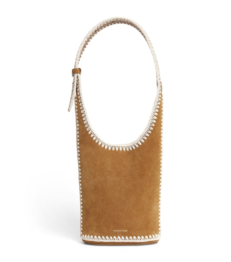 Veronica Beard Loop shoulder bag in Italian suede, UK version