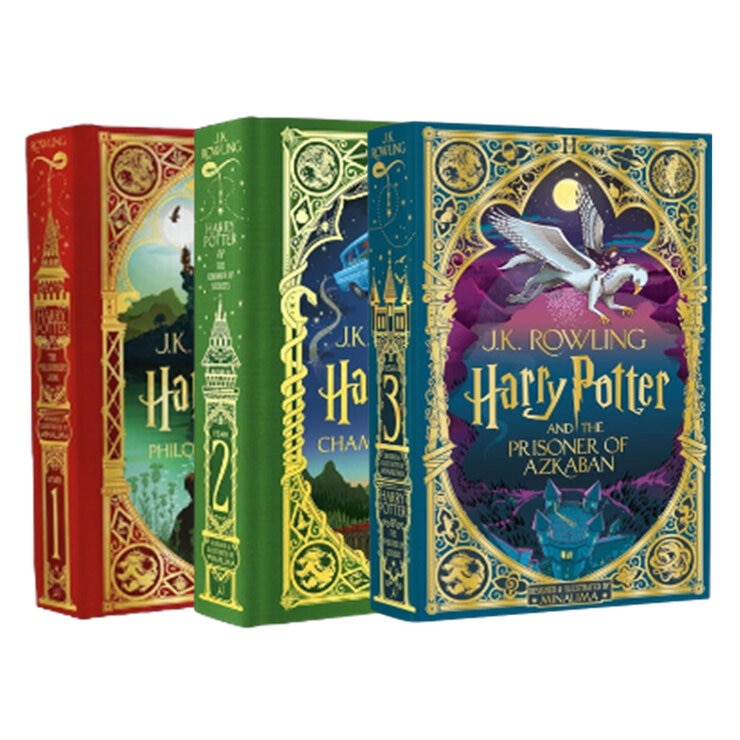 Harry Potter MinaLima 3-book box set hardback slipcase (British brand)