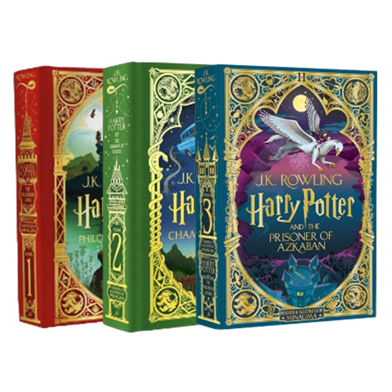 Harry Potter MinaLima 3-book box set hardback slipcase (British brand)