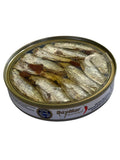 Baymar sardines in olive oil with chilli pepper, imported from the UK
