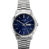 Sekonda men's blue dial stainless steel watch, imported from the UK