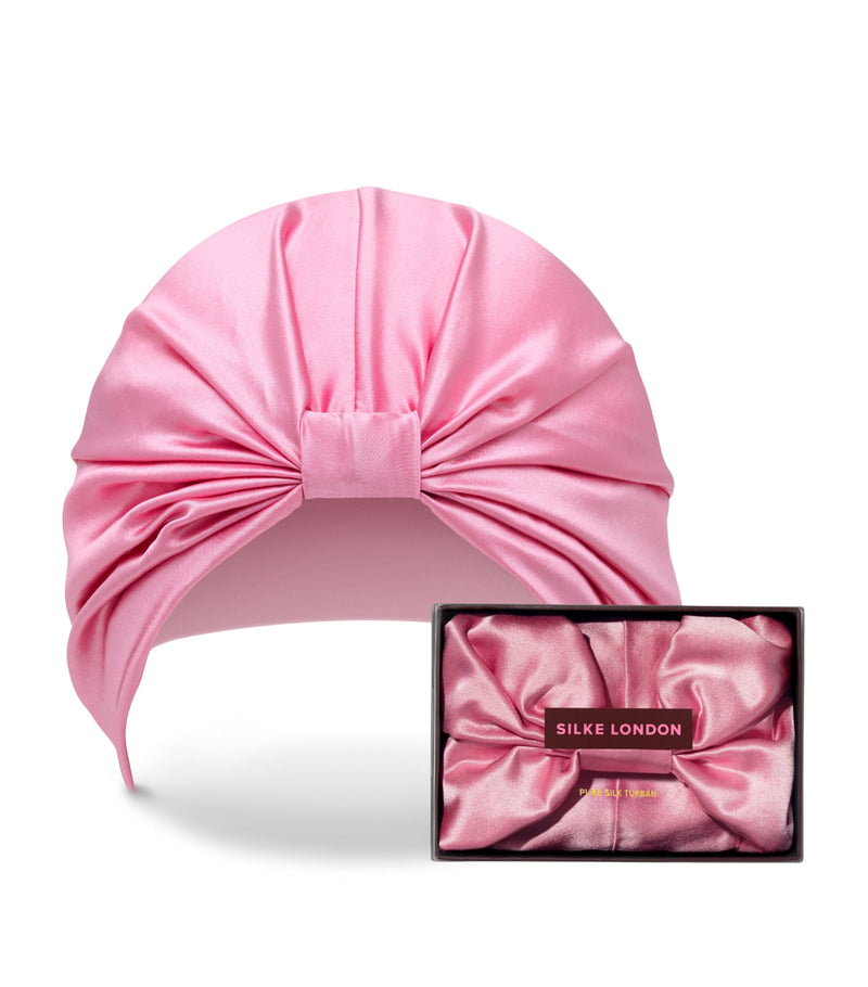 Silke mulberry silk hair bonnet (British brand)