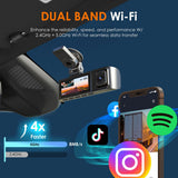 Rexing R316 4K dual channel dash cam black - British product