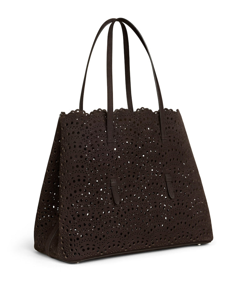 Alaïa Mina Vienne top handle leather bag medium, imported from the UK