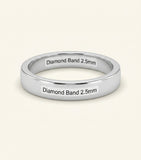 Cartier wedding ring platinum diamond 3mm, UK version