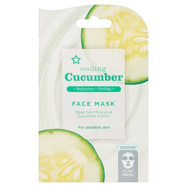 Superdrug cucumber clay face mask cooling 15ml, UK version