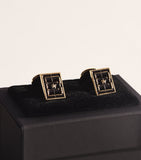 Deakin & Francis Vault Cufflinks gold-tone enamel, imported from the UK