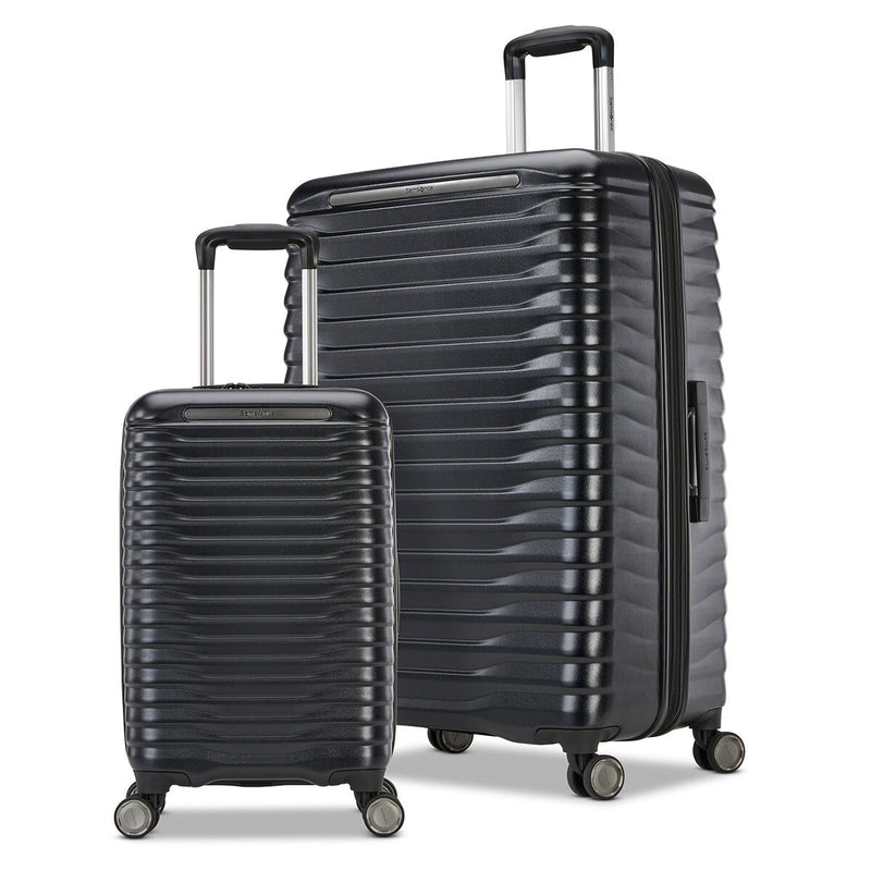 Samsonite hardside 2 piece luggage set black green - British product