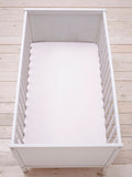 Silentnight 2 Pack White Kids Safe Nights Cot 100% Cotton Fitted Sheets