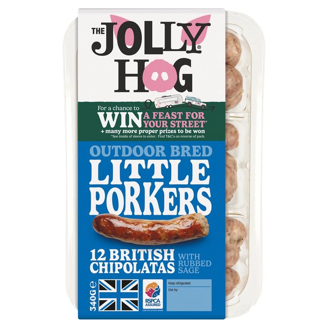 The Jolly Hog Little Porker Chipolata Sausages 340g