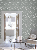 Next Laura Ashley Slate Magnolia Grove A4 Wallpaper Sample- Buy online at McGrocer
