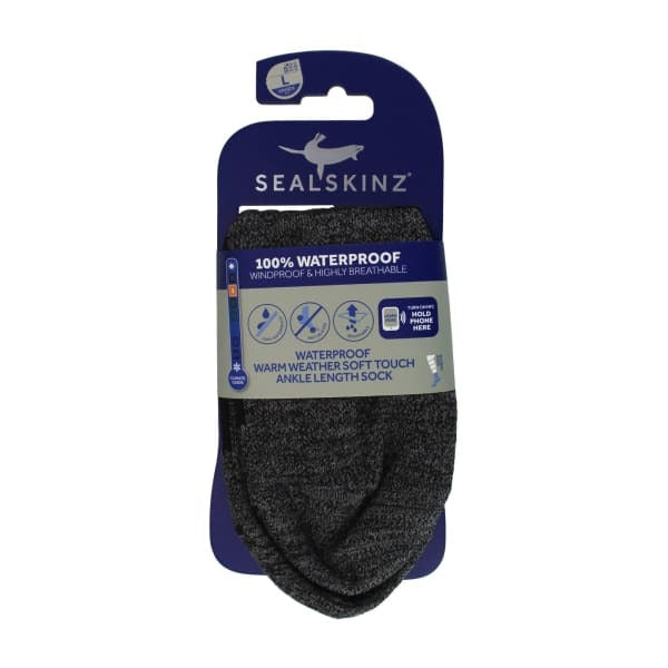 Sealskinz waterproof warm weather ankle socks, UK version