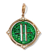 Harrods Annoushka x Harrods Yellow Gold Diamond and Tsavorite My Life in Charms Spinning Charm 27mm- Buy online at McGrocer