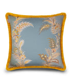 Etro fringe-trim Caladium cushion 45cm x 45cm, imported from the UK