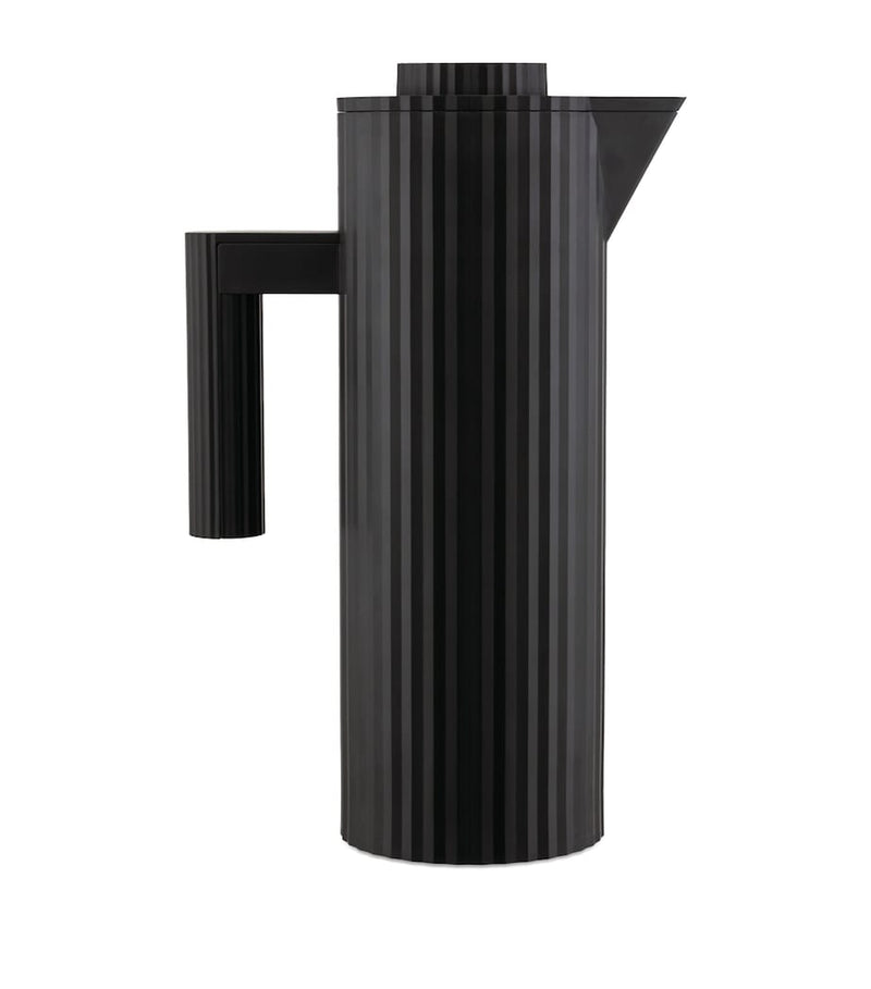 Alessi Plissé vacuum jug with pleated detail, 1 litre capacity - British product