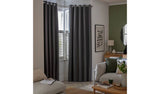 Argos Habitat Plain Blackout Eyelet Curtains Charcoal 229cm x 137cm (Pair)- Buy online at McGrocer