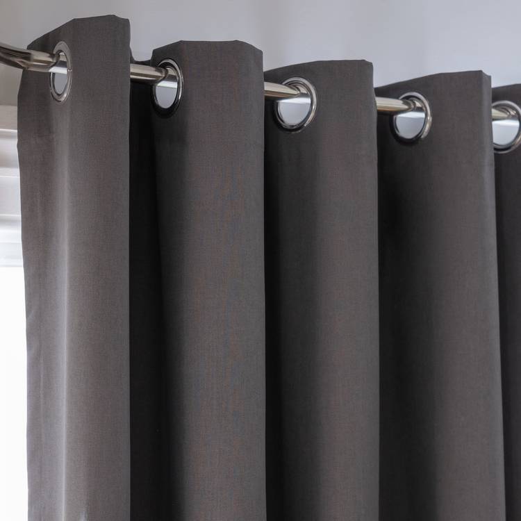 Habitat blackout curtains charcoal 229cm x 137cm (British brand)