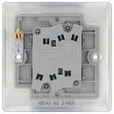 BG 2 gang 2 way switch brushed stainless steel, imported from the UK