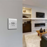 BG 2 gang 2 way switch brushed stainless steel, imported from the UK