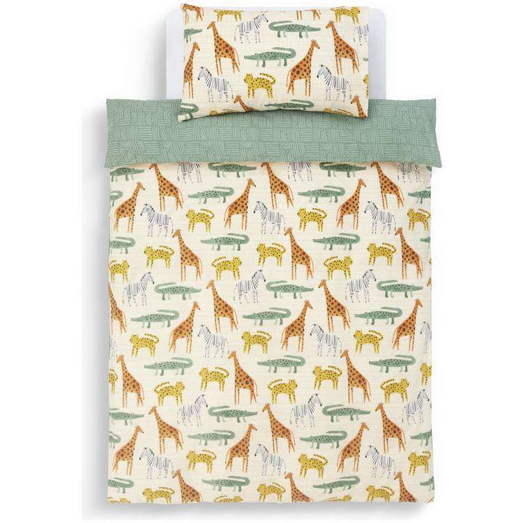 Habitat cotton safari toddler bedding set (British brand)