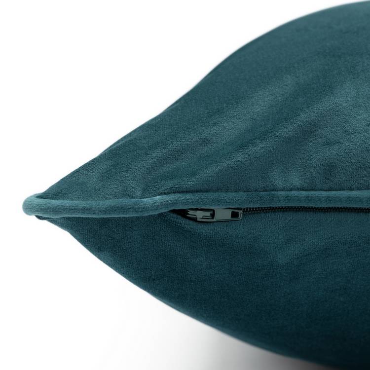 Habitat soft velvet cushion teal 55x55cm, UK version