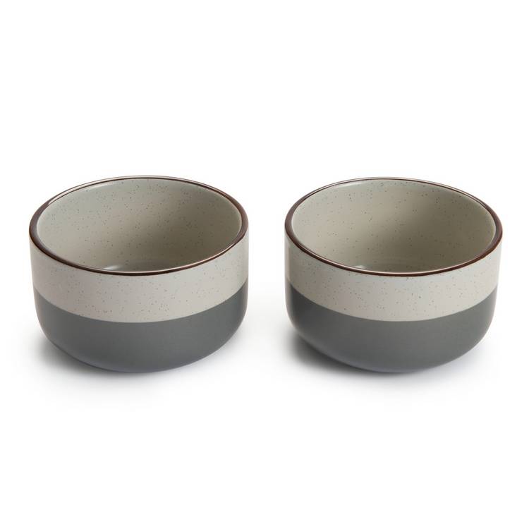 Habitat speckle ramekin set grey, 2 pack, imported from the UK